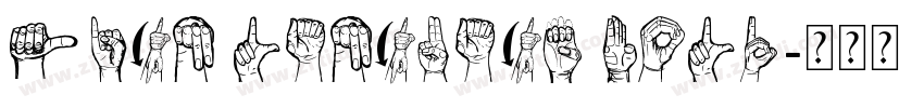 Sign Language Bold字体转换